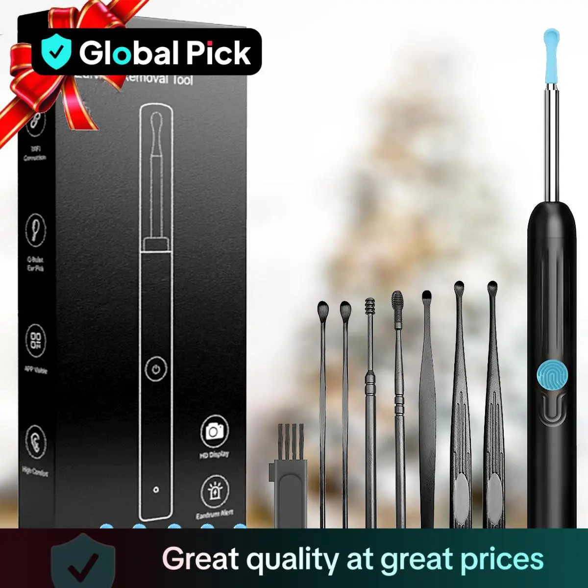 Ear Wax Removal Tool With Camera, 1 Set Portable Type-C Rechargeable Ear Cleaner, Waterproof Endoscope Ear Cleaning Tool, Ear Waxing Cleaning, Ear Wax Removal Kit