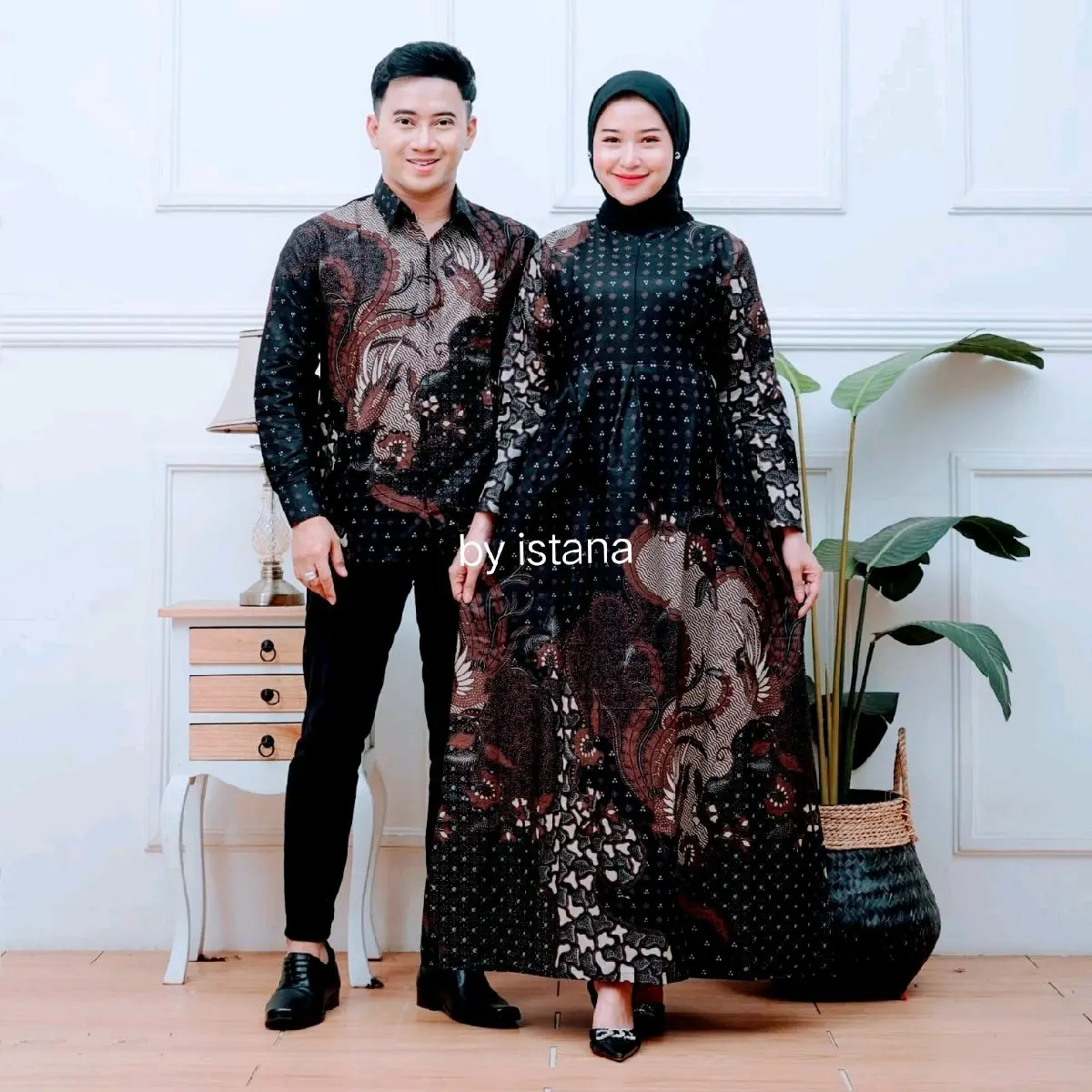 Batik Couple Gamis & Kemeja bisa pisah