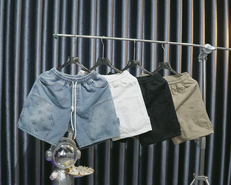 Quần Short Jean Nam The Best Clothes Vân Nổi, Fom Trên Gối Trẻ Năng Động Menswear Có Túi quan short