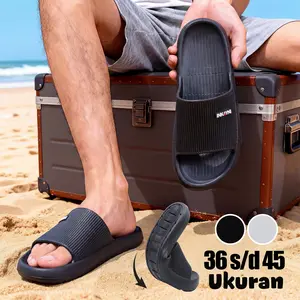 INKAYNI Sandal Slop Pria Phylon Super Empuk Sendal Distro Cowok Keren Anti Licin Model Slide Kekinian Viral 2026 Sandal Distro Sandal Slop Pria Elastis tebal full karet Anti Licin Anti bau ringan Size36-45 Tahan Lama sandal phylon Sendal Pria Sandal Wudhu