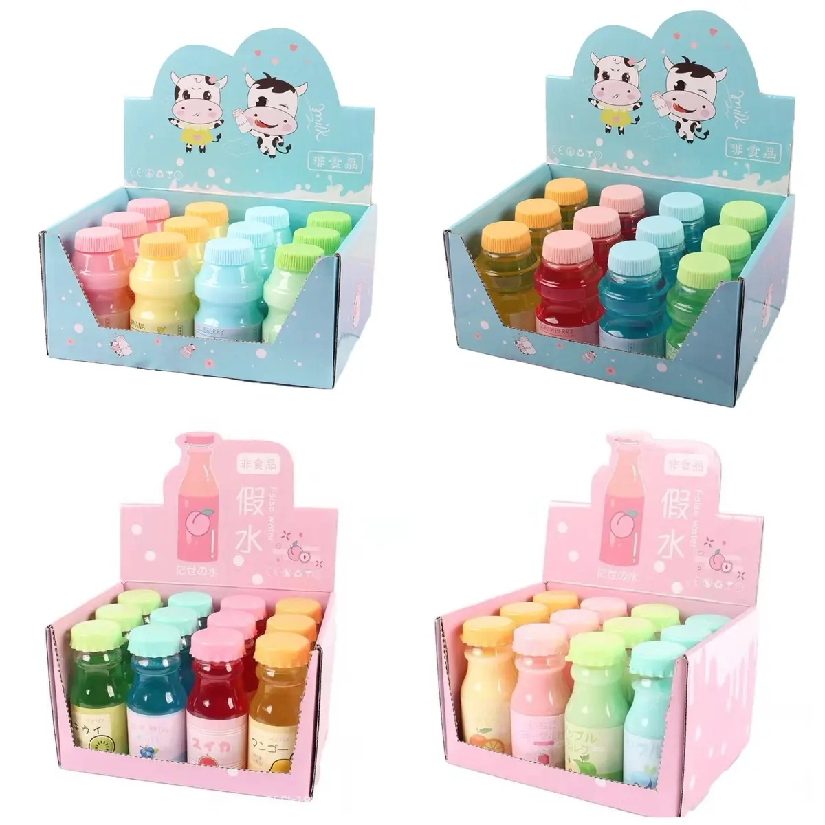 ราคาส่งยกกล่อง!! สไลม์เกาหลี  สไลม์ยาคลูท์ น้ำลายเอเลี่ยน ยกกล่อง นมเปรียว น้ำผลไม้  น้ำหวาน