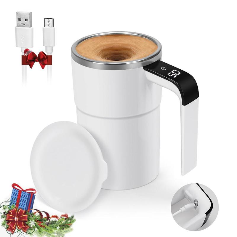 Automatic Stirring Coffee Mug, USB Rechargeable Coffee Mixer, Temperature Display Self Stirring Cup, Electric Self Stirring Mug 1