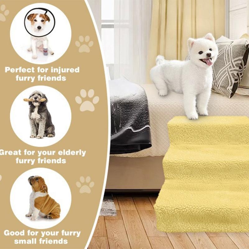 3 Tiers Pet Ramps Ladder for Bed or Sofa Small Body Pets and Old Dogs and Cats 6