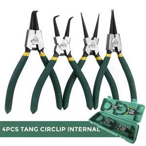 ALLEFIX Tang Kombinasi 4 in 1 Set Multifungsi Tang Circlip Internal - 6574