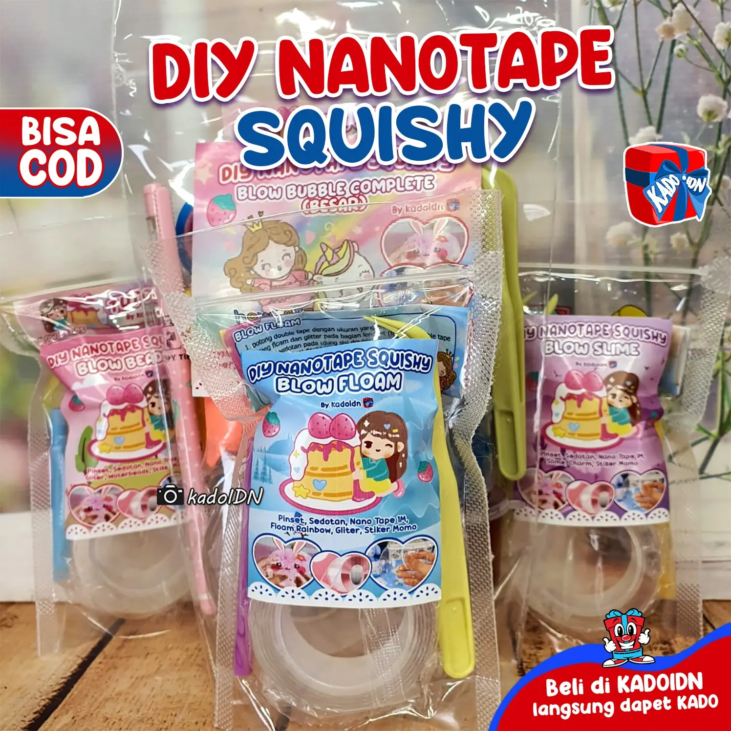 Mainan Nano Tape DIY Paket Lengkap by Kadokado.idn