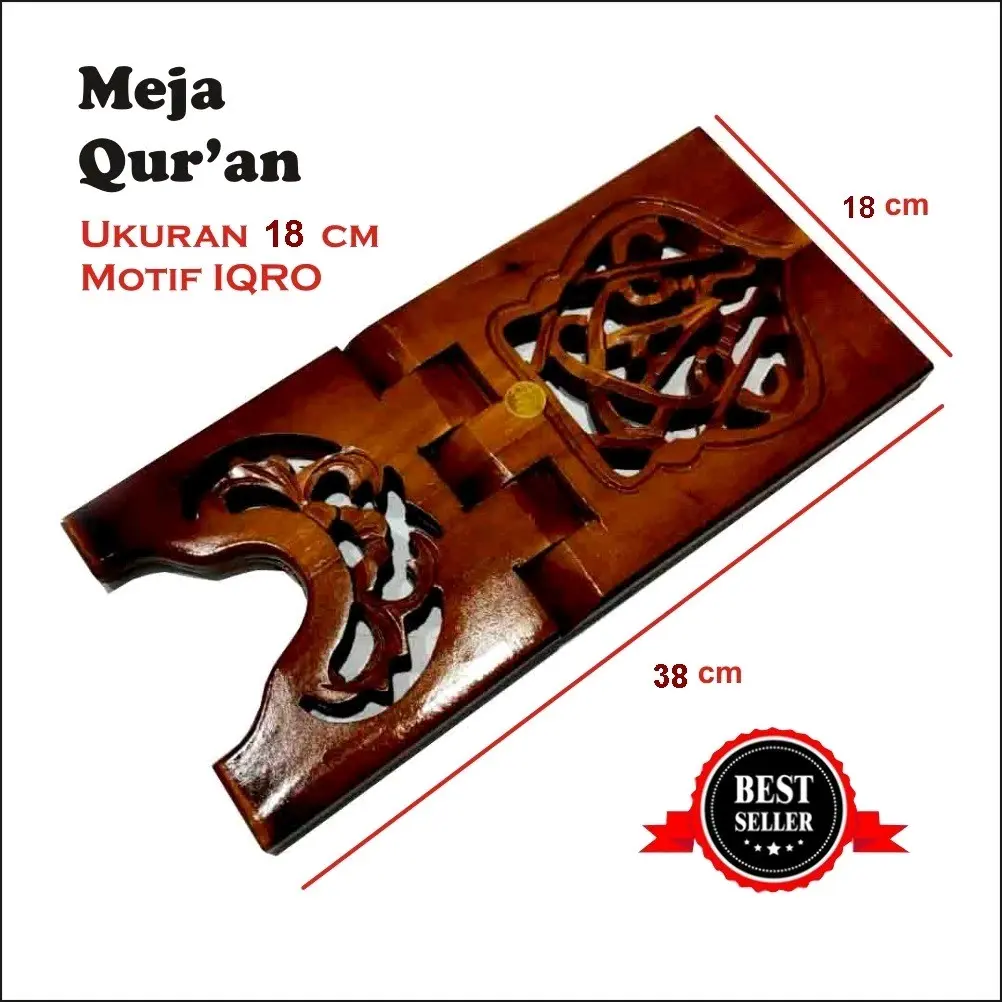 Rekal Alquran meja belajar stand meja mengaji membaca jepara original Kaki Silang Dapat dilipat Antik Kayu Furniture