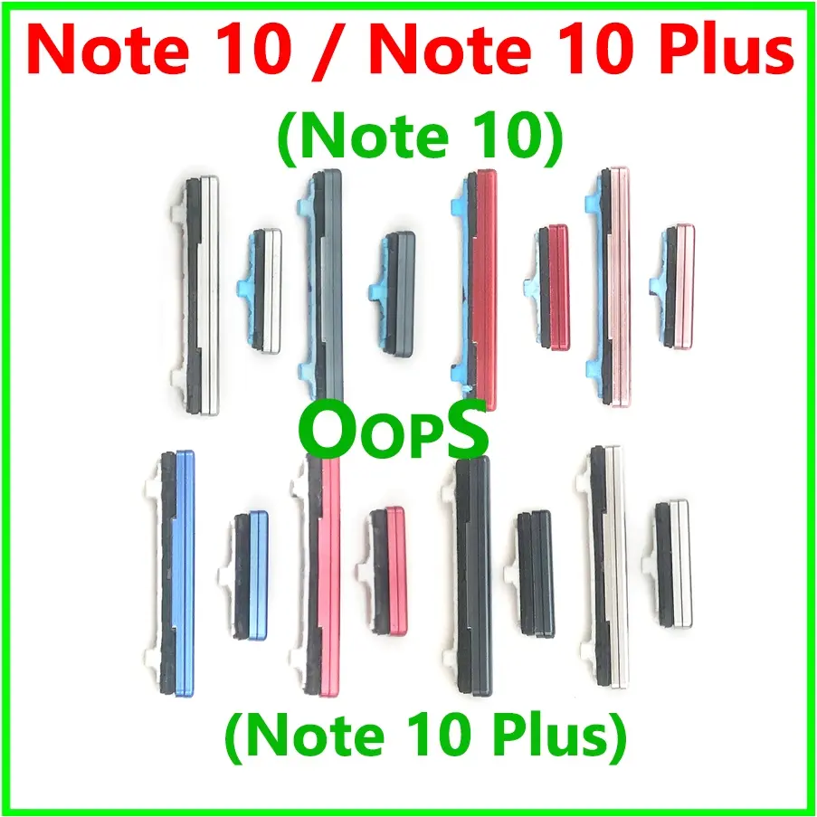Power Volume button For samsung Note10 Plus Switch Power ON OFF Key Mute Volume control Button Ribbon Flex Cable