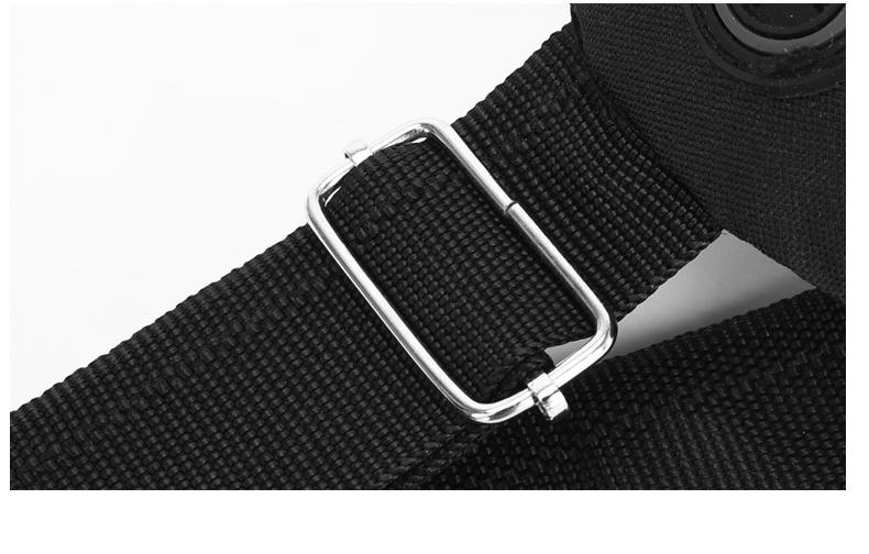 Product Introduction of 2025 new solid color chest bag men's trendy brand men's shoulder bag shoulder bag Oxford cloth casual bag small backpack 11
