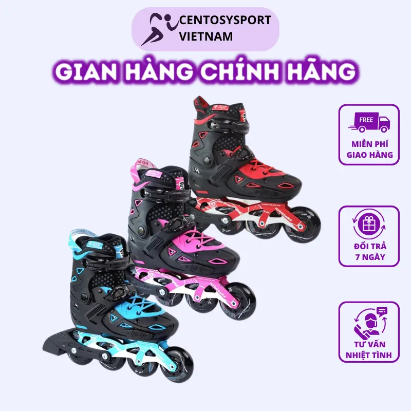 Giày Trượt Patin Trẻ Em Flying Eagle S9 Họa Tiết Bắt Mắt, Form Chắc Chắn