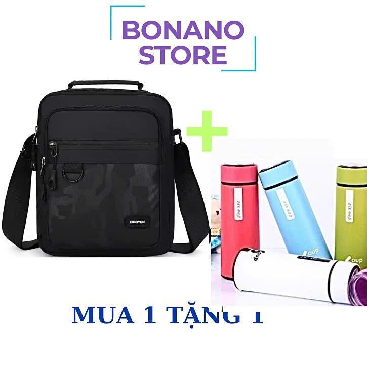 ( MUA 1 TẶNG 1 ) Túi đeo chéo nam nữ FUSO chống nước vải Polyester bền đẹp phong cách HÀN QUỐC- TẶNG 1 VÍ THỜI TRANG 6