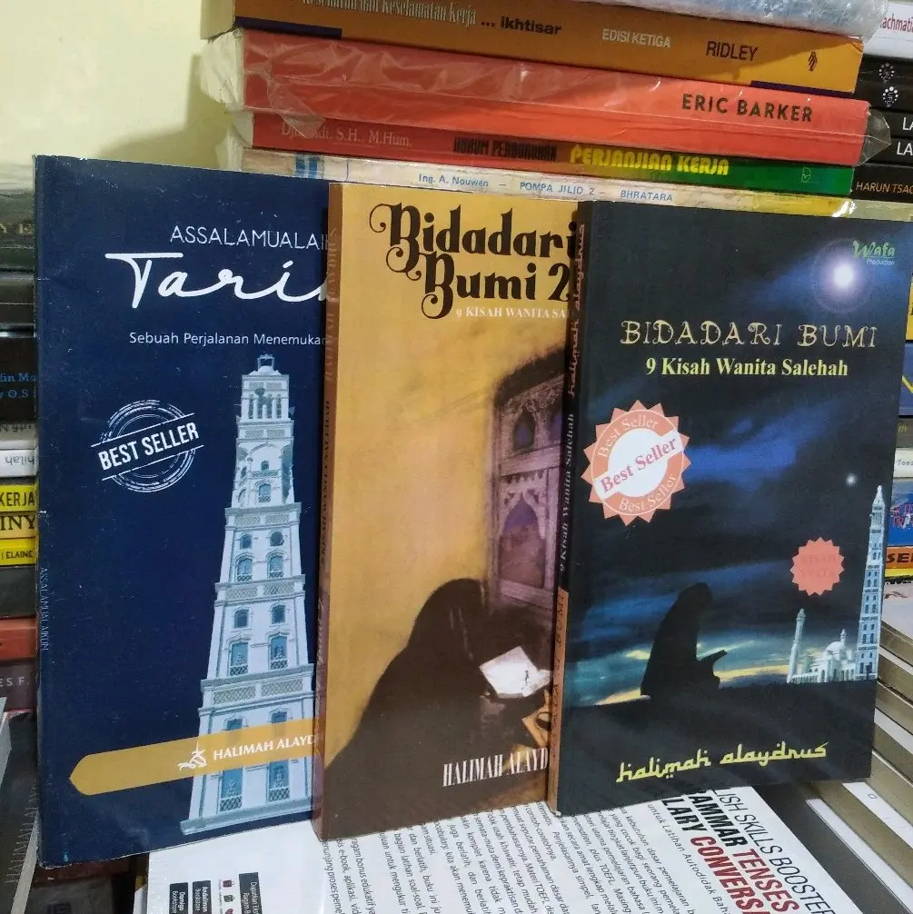 sepakat 3 Buku Bidadari 2 , bidadari 9 kisah wanita Salehah dan Assalamualaikum tarim
