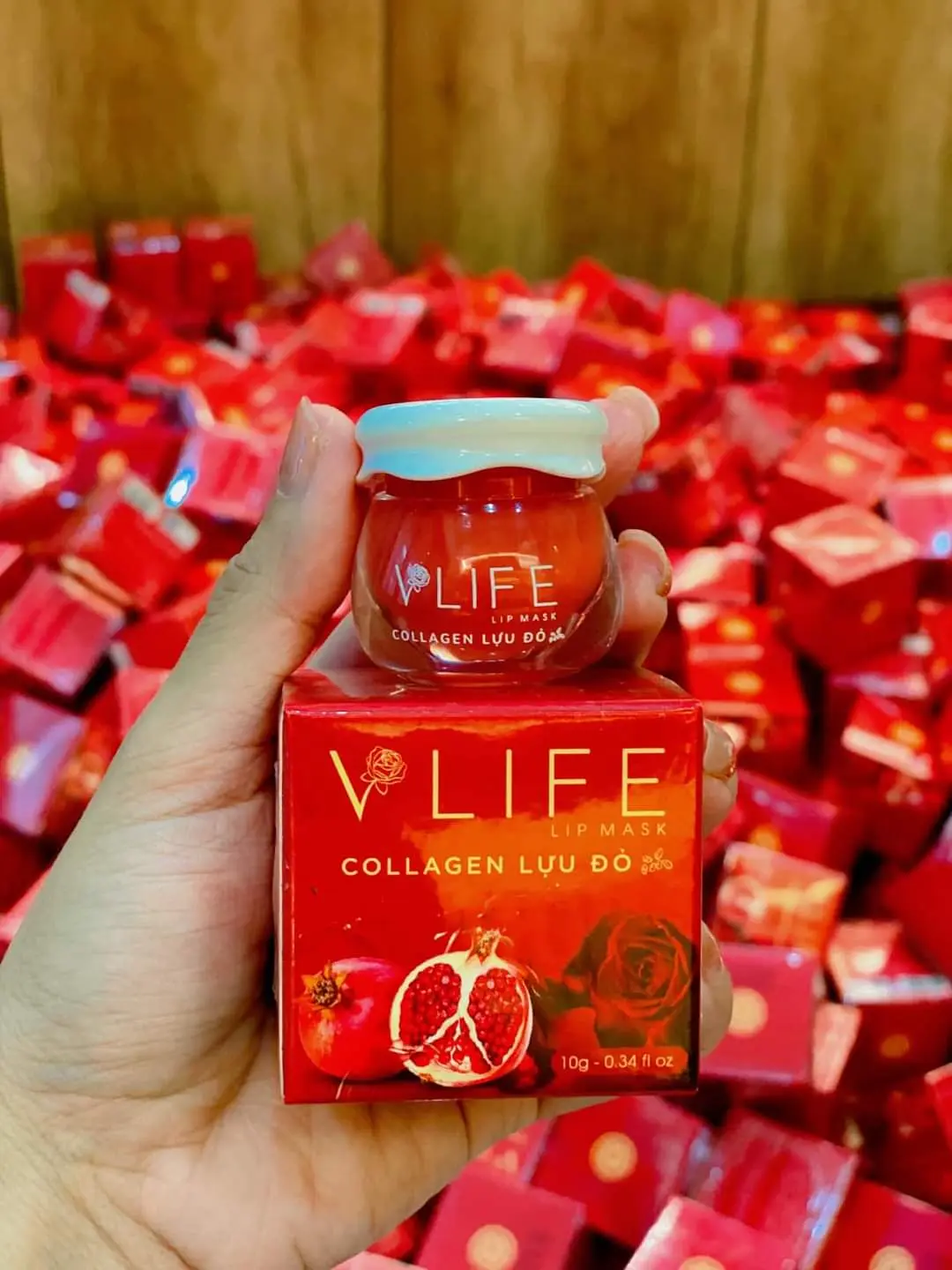Mã 21: SON DƯỠNG HỒNG MÔI COLLAGEN LỰU ĐỎ