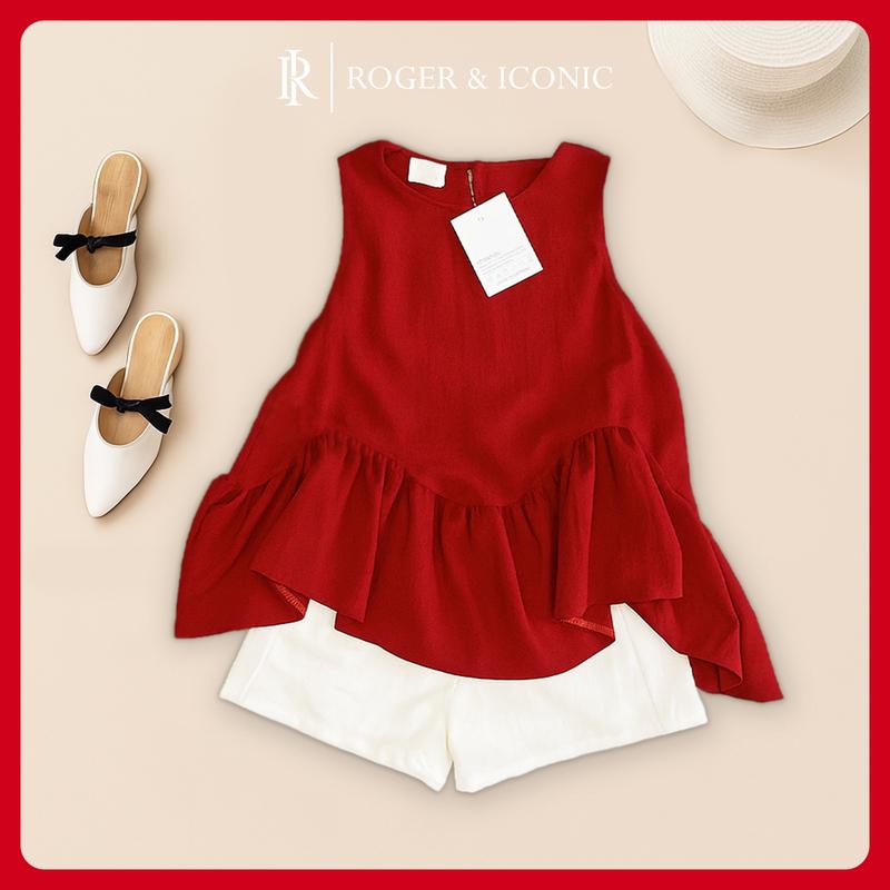  Set Đũi Nữ Babydoll Kiểu Dáng Peplum Dễ Thương Xinh Xắn Set Đồ Nữ Đẹp Chất Đũi Mát Size M đến XXL 