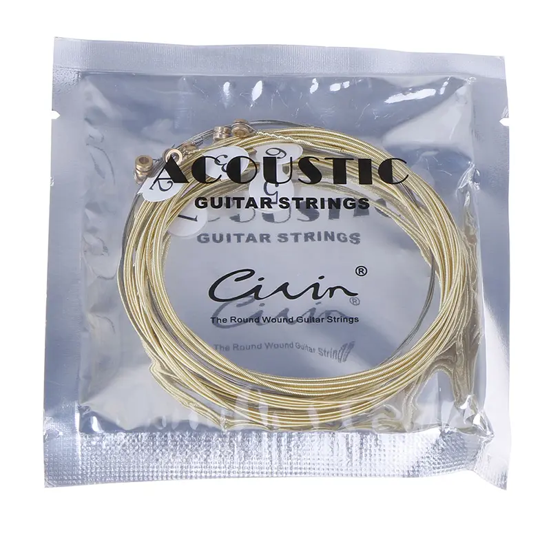 Dây Đàn Guitar Thực Hành, 1 Bộ 6 Chiếc, Làm Bằng Thép Niken, Thích Hợp Cho Guitar Acoustic 4