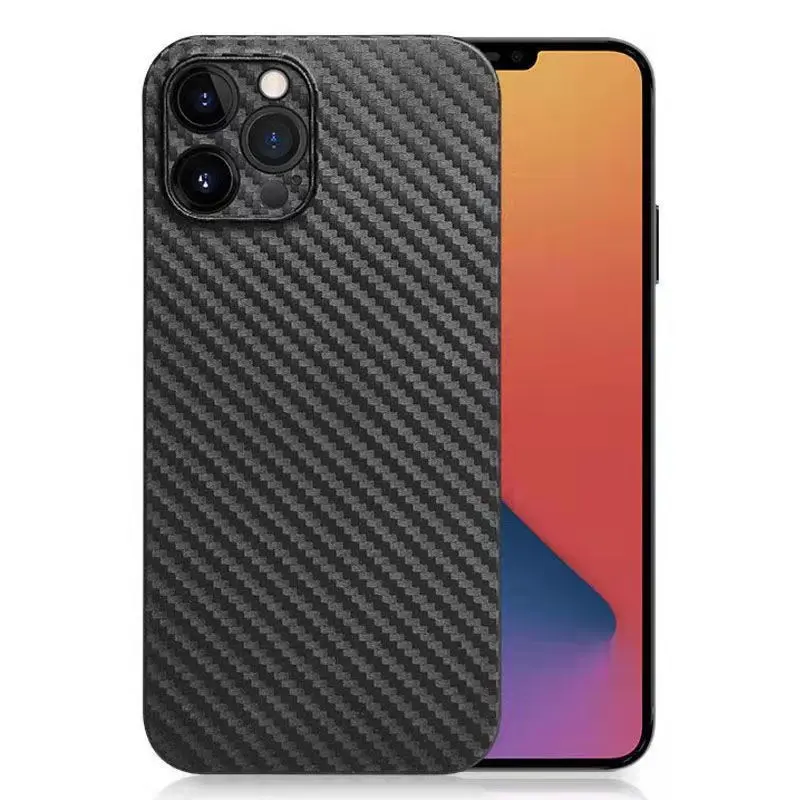 Compatible iPhone 16 Pro Max Carbon Fiber Texture Phone Case Ultra-thin PP Case Apple 15/14/13/12/11/X Simple Skin Feel Matte Cover