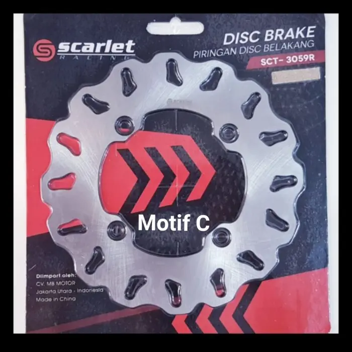 PIRINGAN CAKRAM DISC BRAKE BELAKANG MOTOR CB 150/CBR 150/MEGAPRO/CRF - Motif C, 220MM/BELAKANG 2