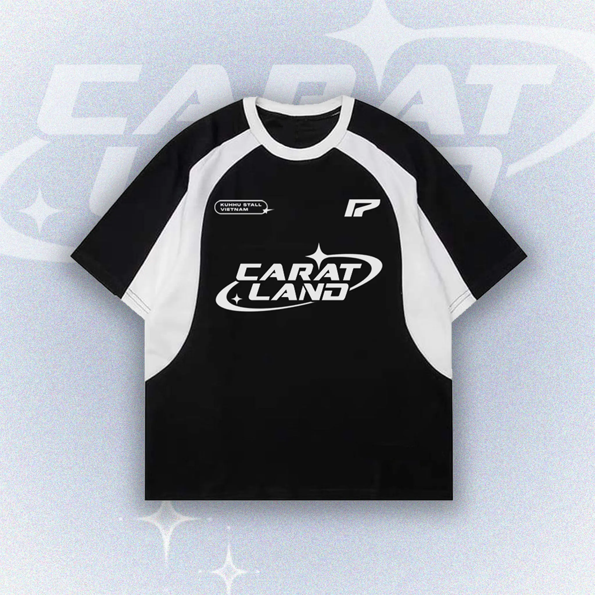 CARAT LAND TEE - Áo thun SEVENTEEN của Kuhhu Stall