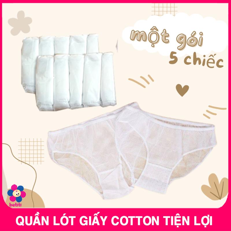 Combo Quần Lót Giấy Cotton Mama, Đáy Quần 2 Lớp Kháng Khuẩn, Tiện Lợi Khi Đi Du Lich,  Đi Công Tác, Mẹ Bầu Đi Sinh Vải Cotton