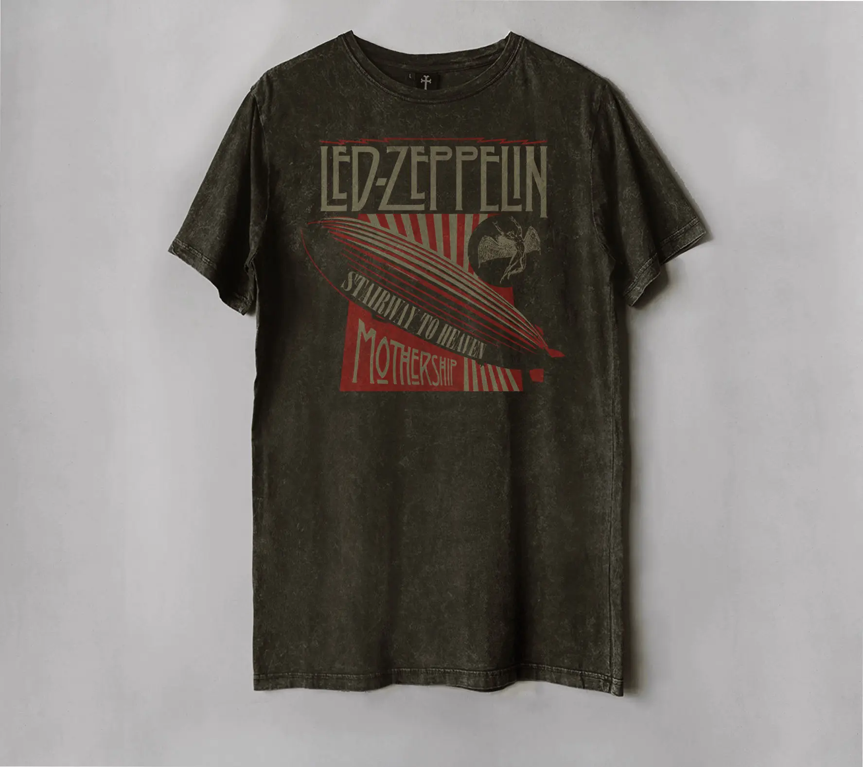 Trunk LED ZEPPELIN Baju Kaos Keren Stone Wash Music Baju Kaos Band T-shirt Keren Band Legend