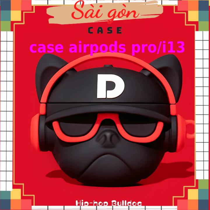 Case airpods pro Vỏ Bọc airpods  Hình Thú Đựng Hộp Sạc Tai Nghe Bằng Silicon Dẻo Đẹp mã bulldo pro 1