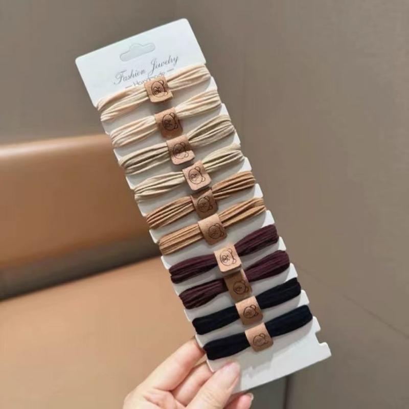 Product Introduction of Butterfly Knot 2024 Women Adult Children Ponytail Hair Ties Non-Damaging Hair Bands Towel Roll Braided Hair Ties 7