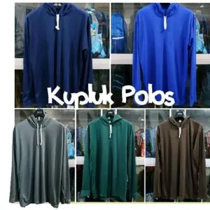 Promo Paket dapat 5 Kaos topi Lengan panjang Jumbo/ Kaos tani/ Kaos basahan  Kerja Nyaman Santai Polos