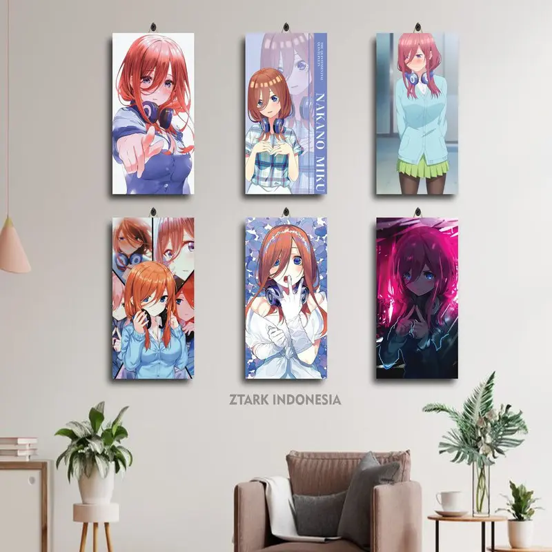 PAJANGAN DINDING MIKU NAKANO KAWAII GOTOUBUN 15X30 49BAV/XFFKF / POSTER WALL / DEKORASI KAMAR DINDING / FRAMED WALL DECOR / DEKORASI RUANG TAMU KLASIK / CRAFTS WALL / POSTER WALLPAPER / DEKORASI HIASAN DINDING / HOME DESIGN 2