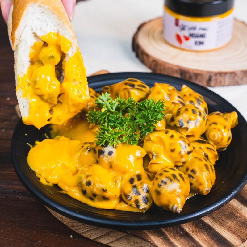 Sốt bơ tỏi hoàng kim 150g Thích Cay, sốt trứng muối chuẩn vị nhà hàng cho các món ốc, hải sản 3