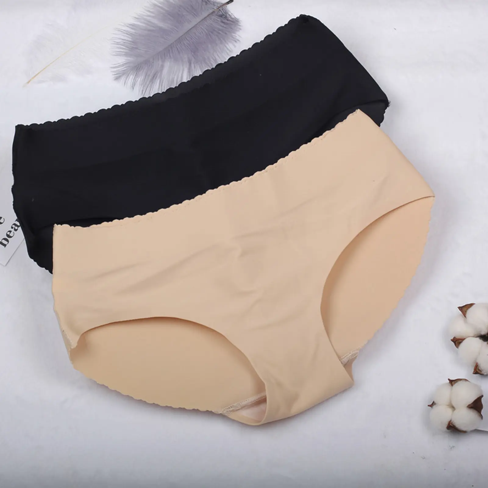 Đồ Lót Nữ Gợi Cảm, Cạp Thấp, Mông Giả, Đẩy, Quần Lót Nữ, Đệm Không Đường May, Quần Lót Nữ Để Mặc Hàng Ngày