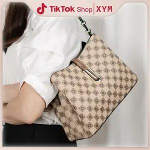 【Tas Kotak-Kotak 2025】Coklat & Khaki, 2 Tali (Ketek & Selempang)! Kapasitas Besar, Tas Elegan untuk Wanita Karir Kulit