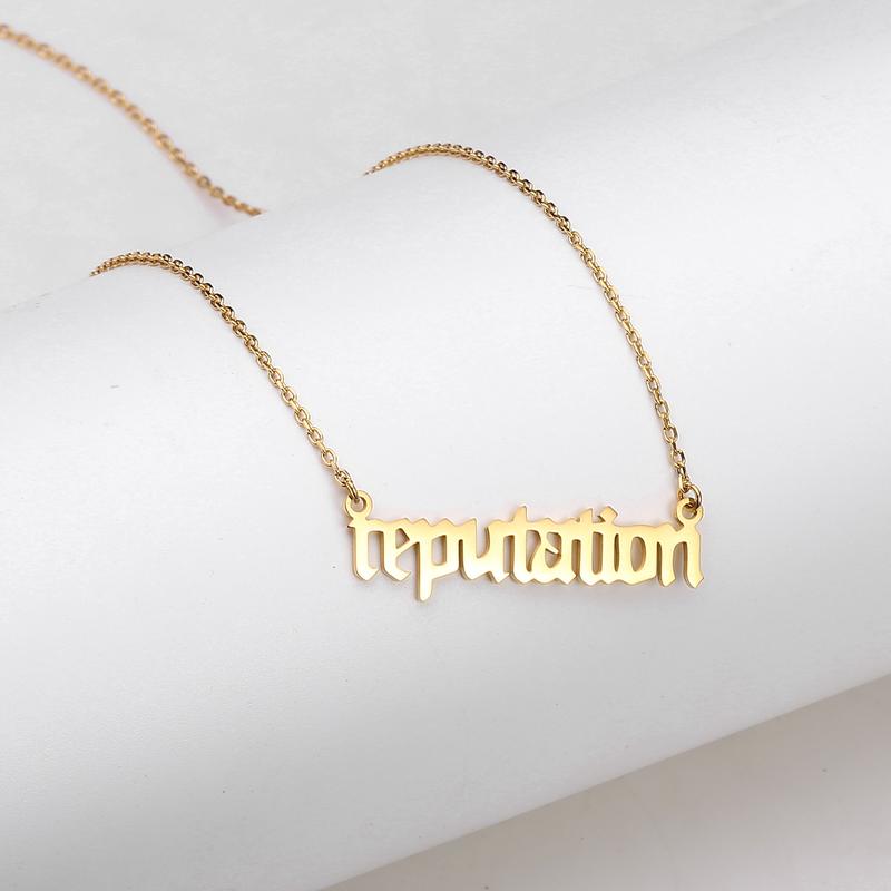 Product Introduction of Kalung Loket T, Barang Kemas Keluli Tahan Karat, Kalung Muzik, Niche Wanita 5