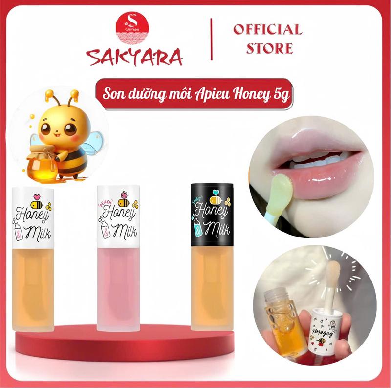   DATE 2027  Son Dưỡng Môi APIEU Honey & Milk Lip Scub - Lip Balm - Lip Oil 5g 