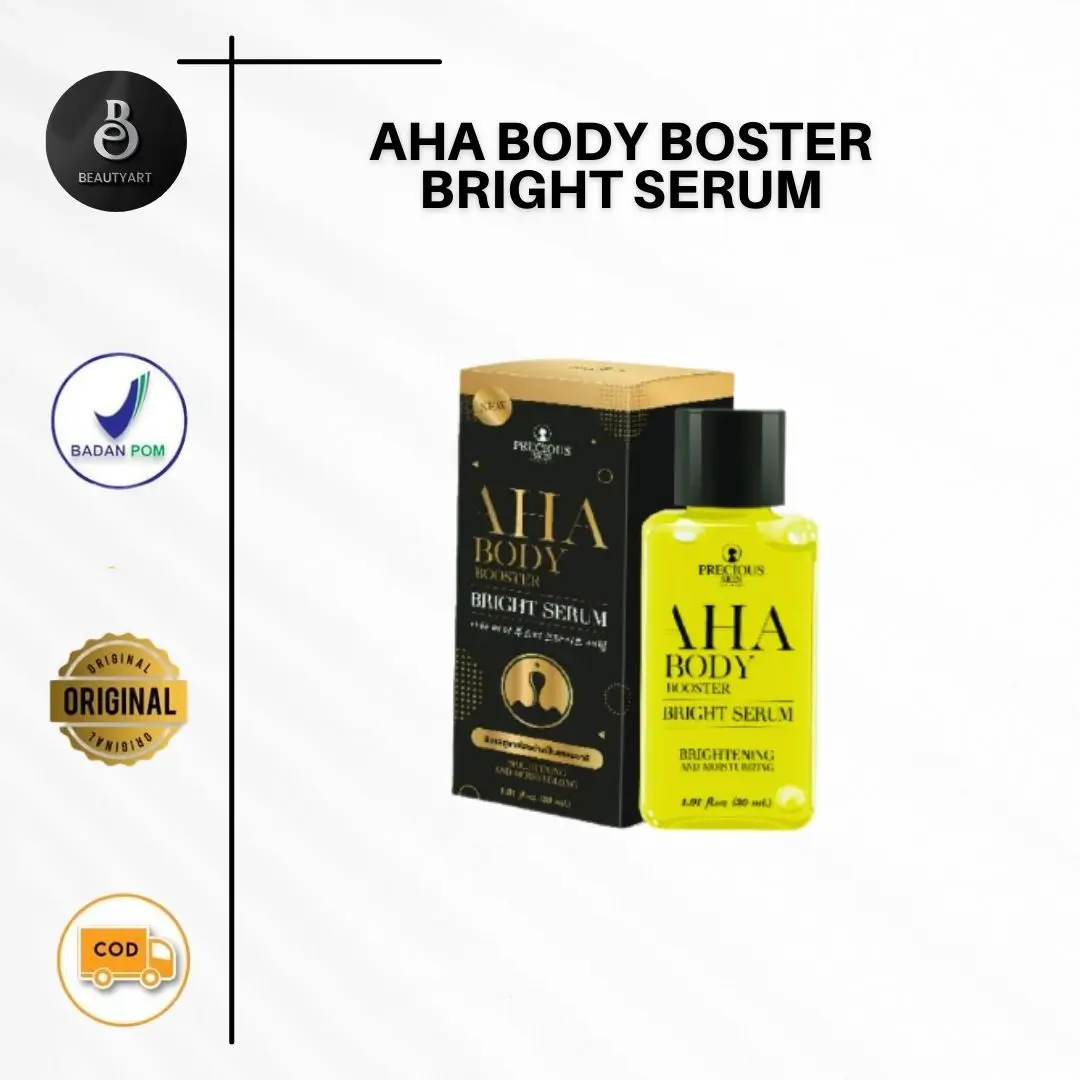 AHA Body Booster Bright Serum - Body Serum - Serum Badan - Lotion Stretchmark Kering Memutihkan mencderahkan permanent serum badan