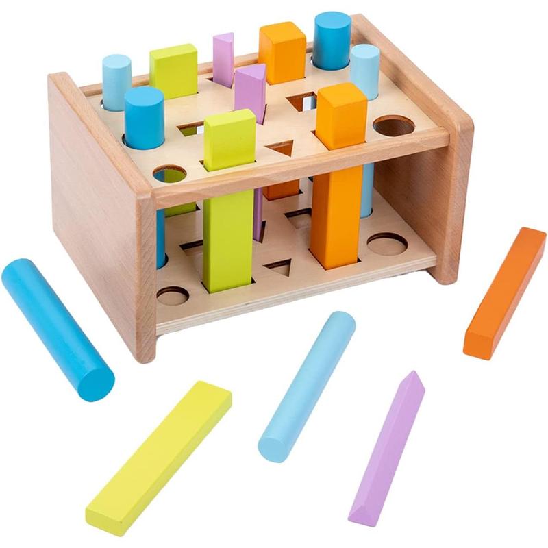 Montessori Toys for 1 2 3 Years Old Wooden 3D Shape Matching - TikTok Shop