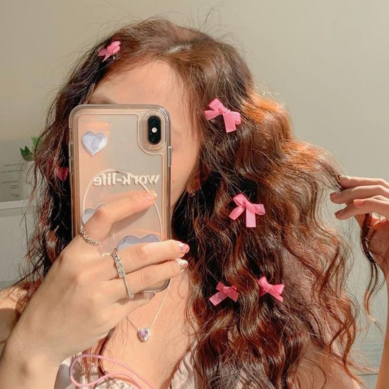 Product Introduction of volra 1PC New Mini Bowknot Hair Clips Sweet Hair Accessories Bow Hairpin Fairy Headwear Ribbon Barrette Girls 9