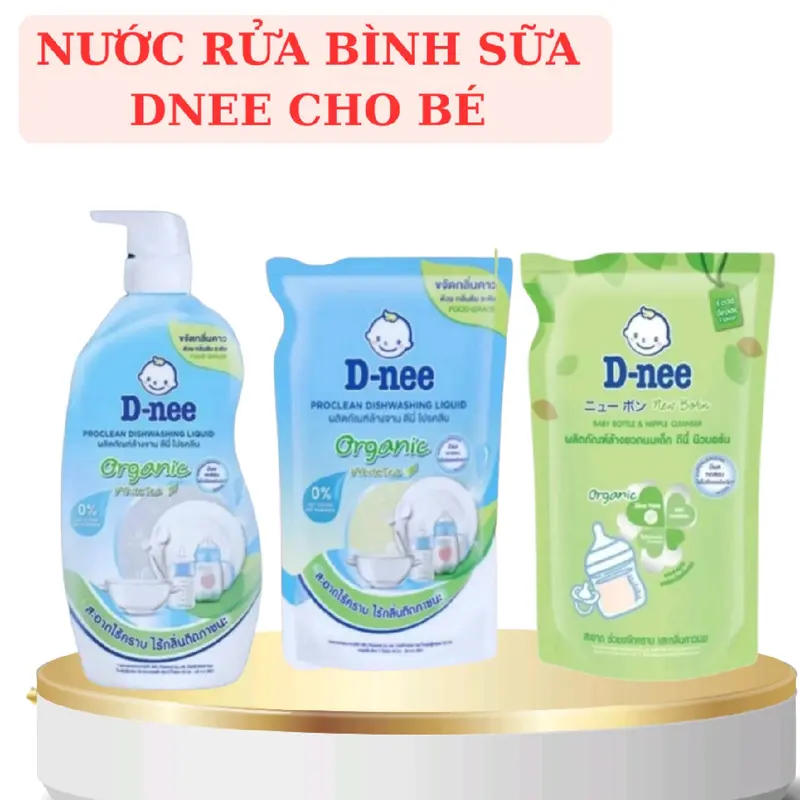 Nước Rửa Bình Sữa Dnee Oganic Hữu Cơ Thái Lan Cho Bé nuoc ruabinh 3