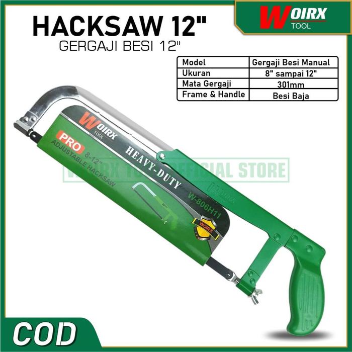 Gambar WOIRX TOOL Gergaji Besi Multifungsi Adjustable 8 10 12 Inch 300mm Gegaji Kayu Papan Pohon dari Woirx Tool Kota Administrasi Jakarta Barat Tokopedia