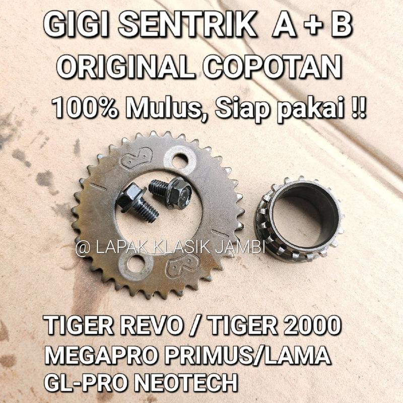 Gigi Sentrik Atas Bawah Gir Timing Atas Bawah TIGER REVO TIGER 2000 MEGAPRO GL NEOTECH Original Copotan 0