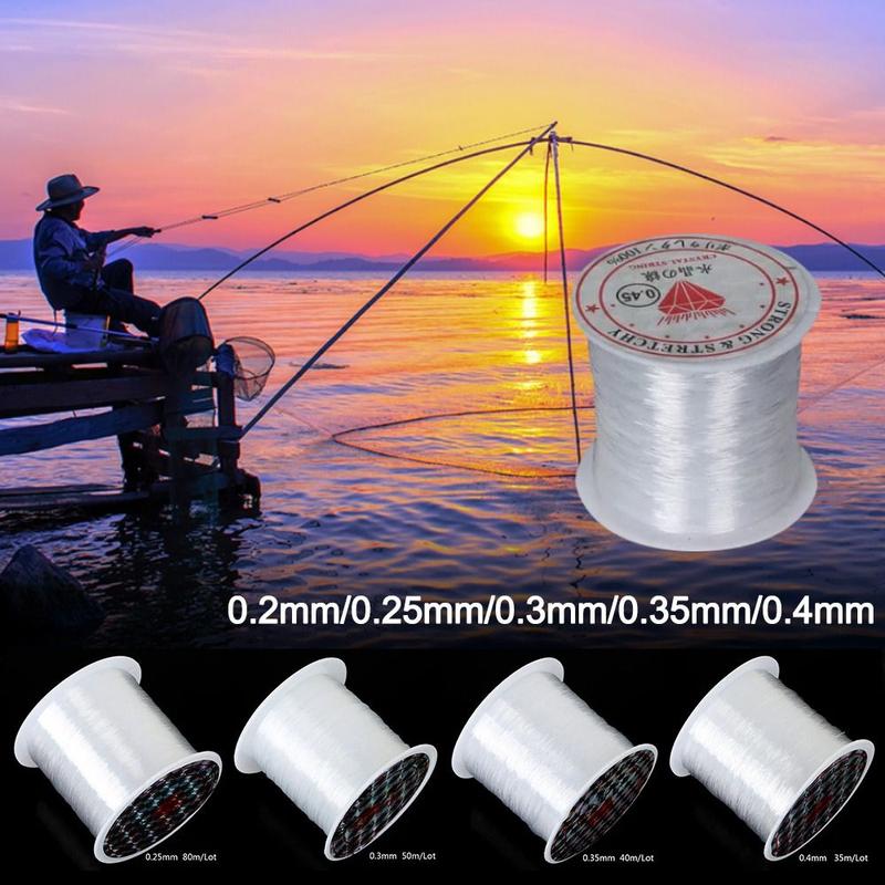 outerin 0.2mm/0.25mm/0.3mm/0.35mm/0.4mm Bền Nylon Dây câu Trong suốt Không co…