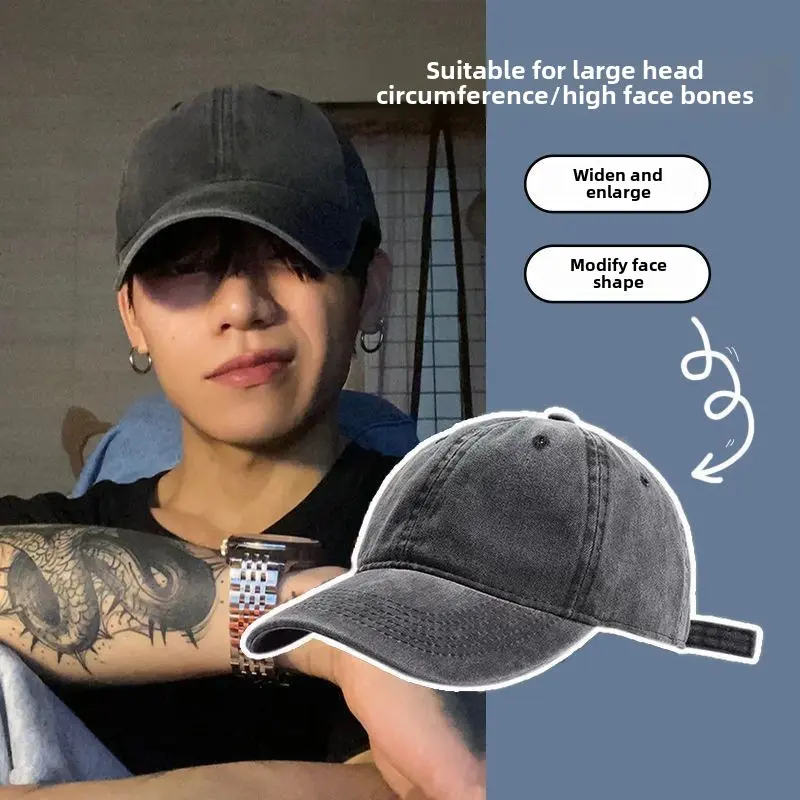 Baseball caps, visors, caps, outdoor sports visors, washed and distressed, embroidered vintage, breathable, fashionable, trendy and versatile, suitable for men and women, multi-color optional, one piece in a pack