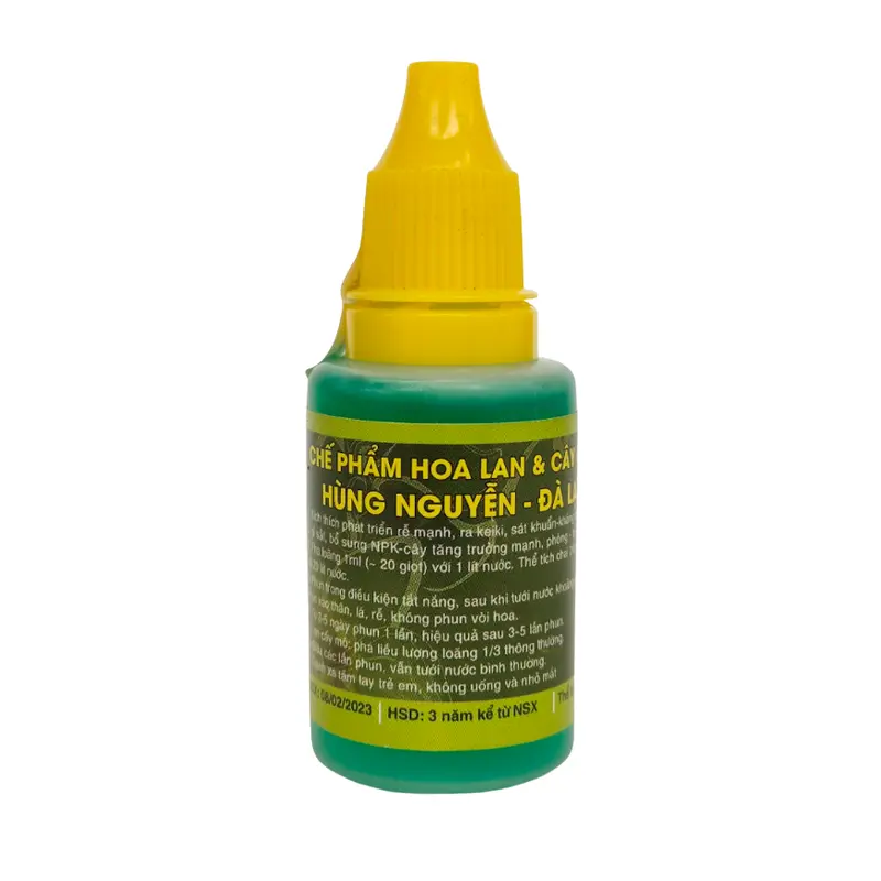 Phân bón sinh học Hùng Nguyễn 6in1 cho hoa lan và cây cảnh, 20ml - Kích rễ, kháng bệnh, bổ sung NPK 5