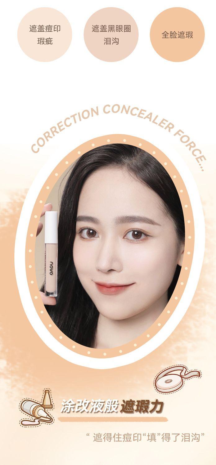 Product Introduction of Bút Che Khuyết Điểm Dạng Lỏng, Che Phủ Vết Mụn, Quầng Thâm, Không Thấm Nước Và Chống Mồ Hôi, Chống Lem, Sản Phẩm Cần Thiết Cho Bé Gái Trang Điểm Mỹ Phẩm Cosmetic 1