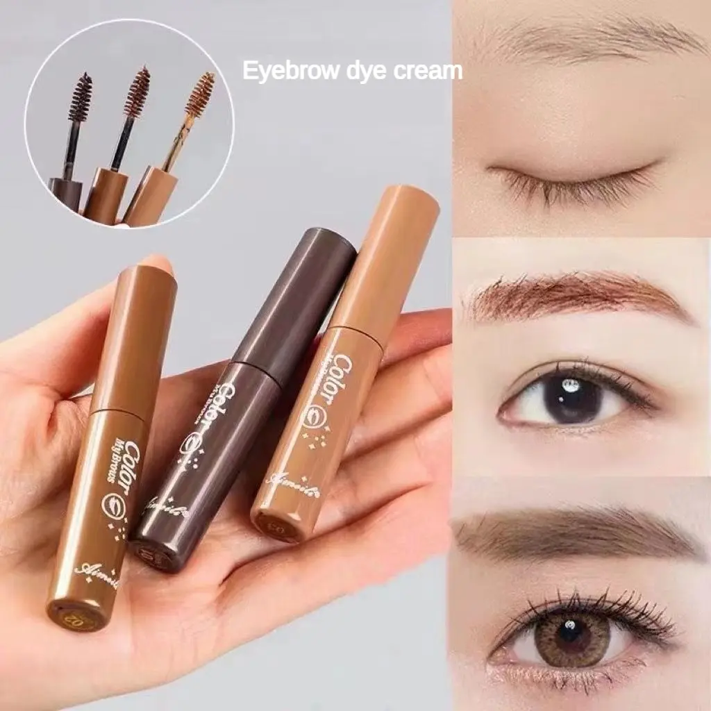ZestBeau Waterproof and sweat-proof durable non-decolorization non-blooming natural three-dimensional wild eyebrow eyebrow cream pen Makeup Cosmetic