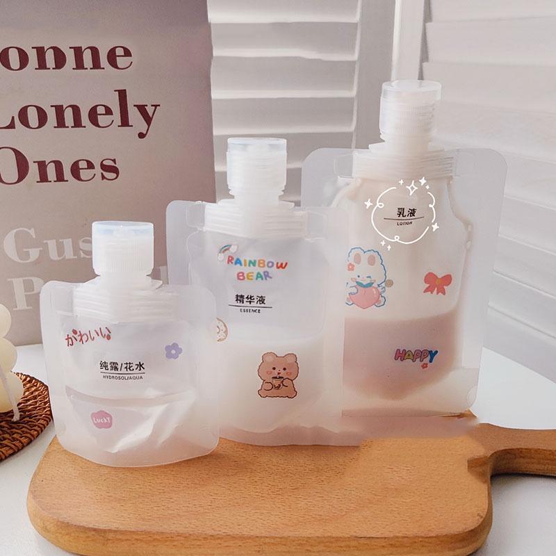 Set 3 Túi Đựng Mỹ Phẩm, Dầu Gội 30/50/100Ml Tiện Dụng Mang Đi Du Lịch
