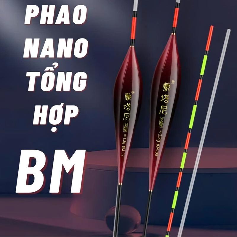 Phao câu cá NaNo BM Huyêt Định ( mua 1 tặng 1 ) , sơn chống phai màu , chất liệu PoLyCar chất liệu nhẹ