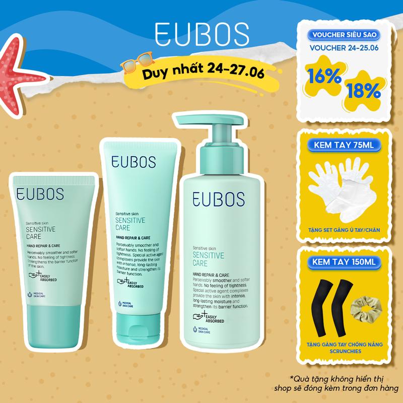 Kem Dưỡng Da Tay EUBOS Giúp Mềm Mịn, Dưỡng Ẩm Chuyên Sâu An Toàn Cho Da Nhạy Cảm