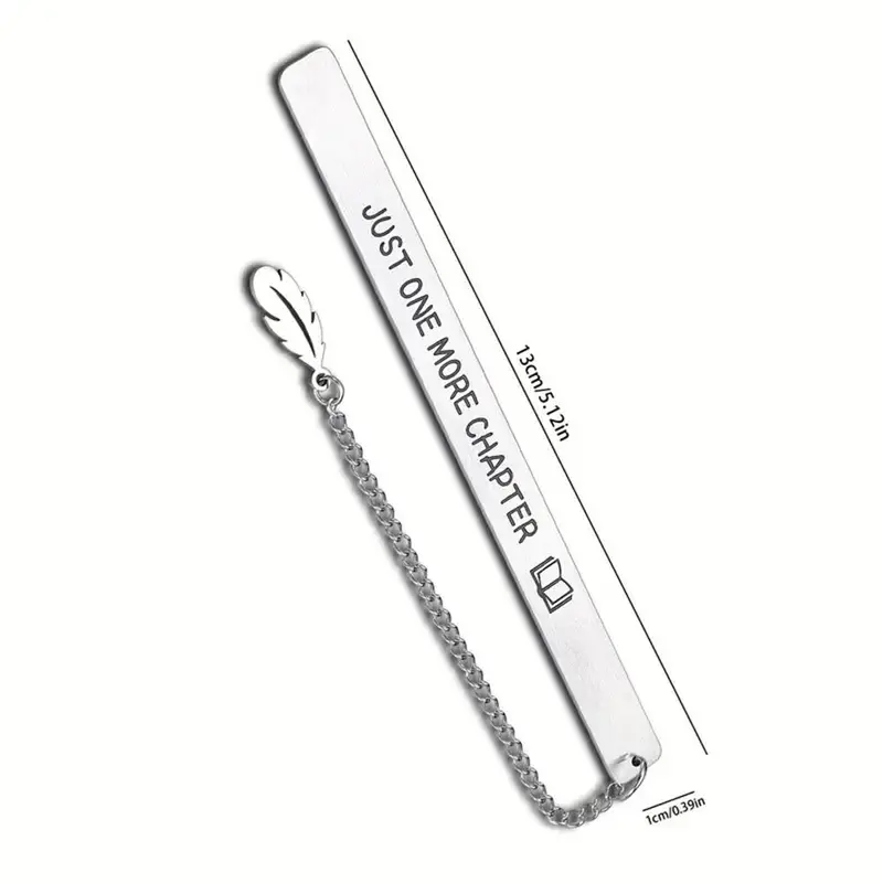 Creative Leaf Pendant Metal Bookmark, 1 Count Durable & Easy to Clean Book Mark, Decorative Book Mark for Office School Library 1