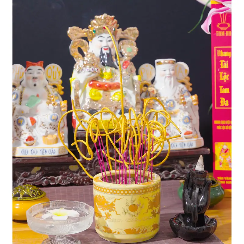 Combo 3 hộp hương TÀN VÀNG ÁNH KIM Cuộn Tàn số 6 Tam Đa  - 80 nén/1 hộp 1