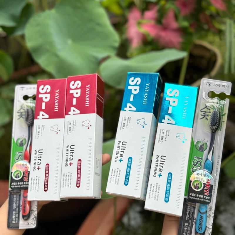  Mua 3 t-ặ-ng3   Kem đánh răng YAYASHI Sp-4 làm s a ng  răng cải thiện vết ố vàng và giúp hơi thở thơm mát 150gr 