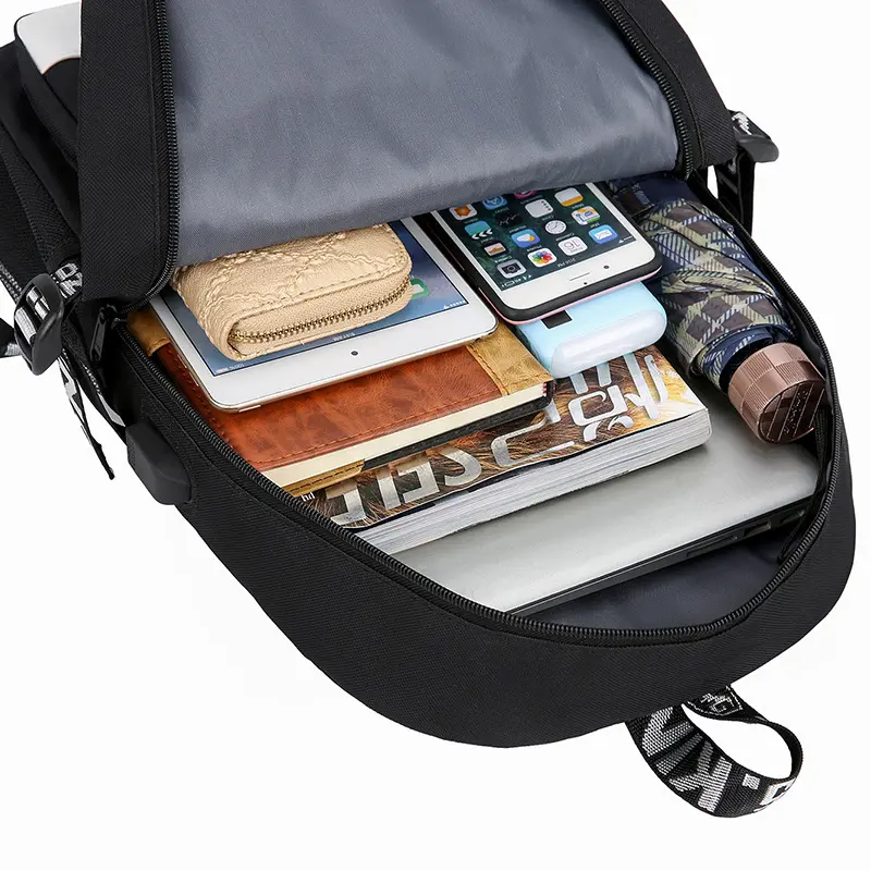 Balo Đi Học Nam Nữ In Hình Đội Mũ Vải Chống Thấm Nước. Cặp Backpack Đeo Vai Thời Trang Nam Nữ Đa Năng 8